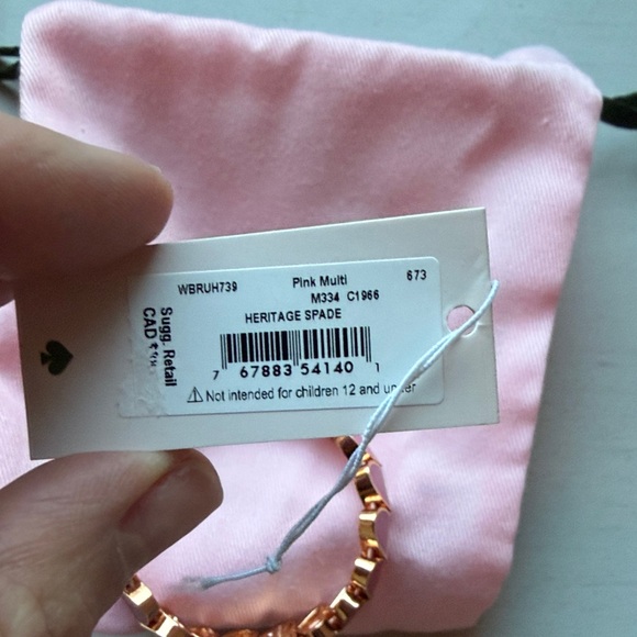 Kate Spade pink and red heart bracelet. Like brand new. Barely worn. - Picture 5 of 5